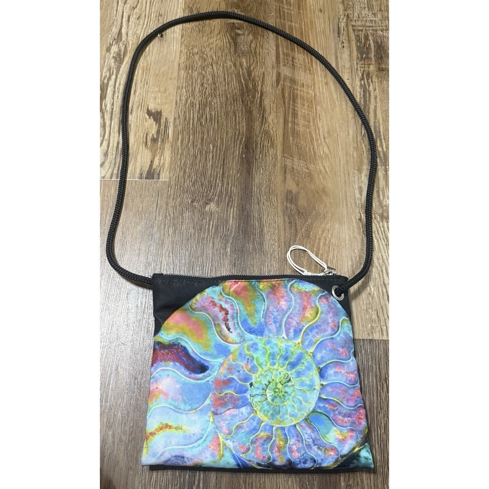 Sea Bags Of Maine Multicolor Nautilus Slim Crossbody Bag Recycled Sail Cloth